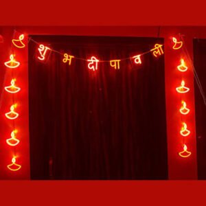 LED Neon Light Bandhanwar & Diya Toran Decoration